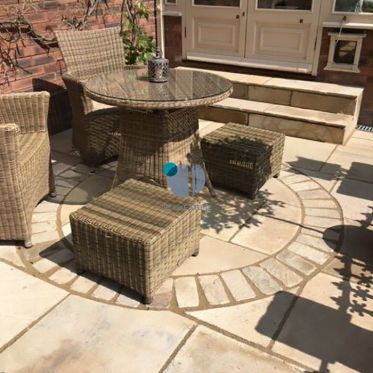 Fossil Mint Sandstone Paving Cobble Setts