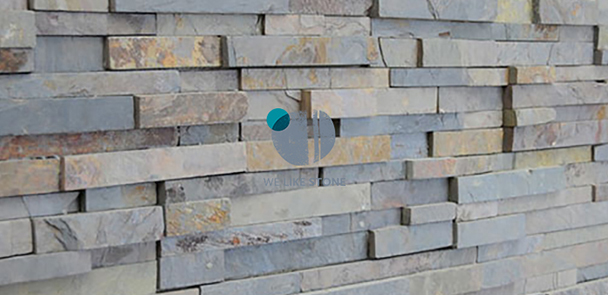 Split face wall tiles